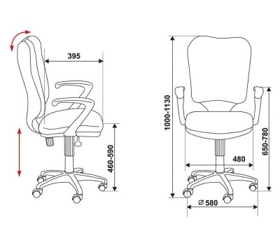 Кресло Бюрократ CH-540AXSN/TW-11 черный TW-11