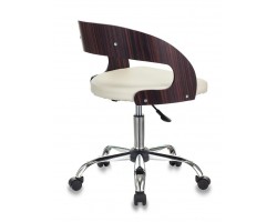 Кресло Бюрократ CH-370SL светло-бежевый эко.кожа крестовина металл хром-foto3