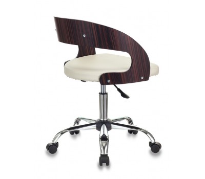 Кресло Бюрократ CH-370SL светло-бежевый эко.кожа крестовина металл хром