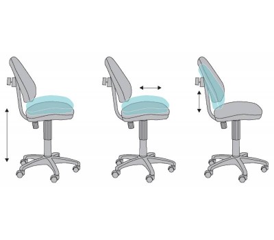 Кресло детское Бюрократ KD-4/GIRAFFE оранжевый жираф GIRAFFE