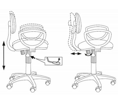 Кресло Бюрократ CH-213AXN/15-155 желтый 15-155