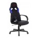 Кресло игровое Zombie RUNNER черный/синий текстиль/эко.кожа крестовина пластик