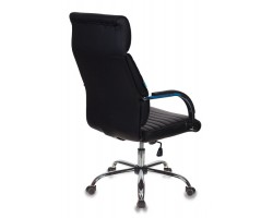 Кресло руководителя Бюрократ T-8010SL/BLACK черный искусственная кожа крестовина хром-foto3