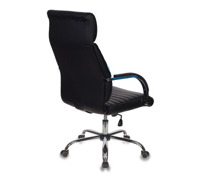 Кресло руководителя Бюрократ T-8010SL/BLACK черный искусственная кожа крестовина хром