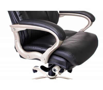 Кресло руководителя Бюрократ T-9916/BLACK черный рец.кожа/кожзам