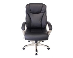 Кресло руководителя Бюрократ T-9916/BLACK черный рец.кожа/кожзам