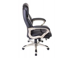 Кресло руководителя Бюрократ T-9916/BLACK черный рец.кожа/кожзам-foto2