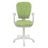Кресло детское Бюрократ CH-W513AXN/CACTUS-GN зеленый кактусы Cactus-GN (пластик белый)