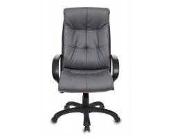 Кресло руководителя Бюрократ CH-824 серый искусственная кожа
