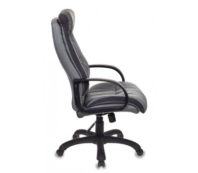 Кресло руководителя Бюрократ CH-824 серый искусственная кожа