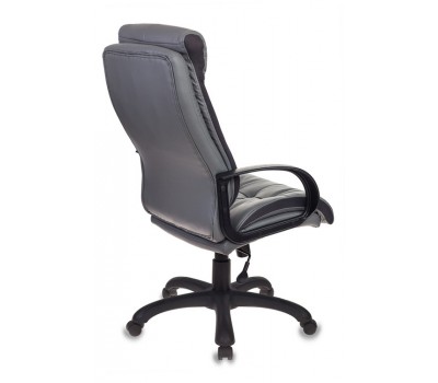 Кресло руководителя Бюрократ CH-824 серый искусственная кожа