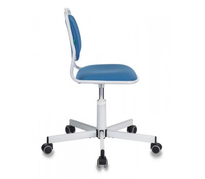 Кресло детское Бюрократ KD-1/26-24 голубой 26-24 крестовина металл
