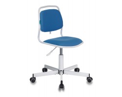 Кресло детское Бюрократ KD-1/26-24 голубой 26-24 крестовина металл