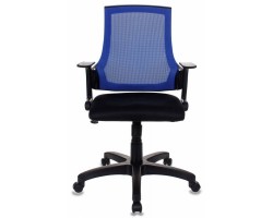 Кресло Бюрократ CH-500 спинка сетка синий сиденье черный TW-11 сетка/ткань