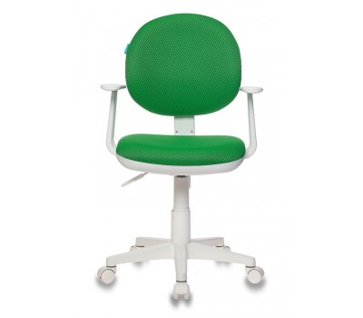 Кресло детское Бюрократ CH-W356/GREEN зеленый V398-42 (пластик белый)