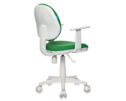 Кресло детское Бюрократ CH-W356/GREEN зеленый V398-42 (пластик белый)-foto3