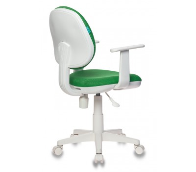 Кресло детское Бюрократ CH-W356/GREEN зеленый V398-42 (пластик белый)