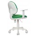 Кресло детское Бюрократ CH-W356/GREEN зеленый V398-42 (пластик белый)