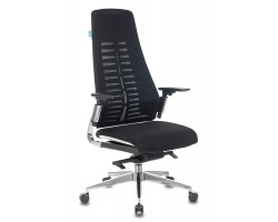 Кресло руководителя Бюрократ _DALI/BLACK черный крестовина алюминий