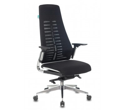 Кресло руководителя Бюрократ _DALI/BLACK черный крестовина алюминий