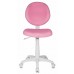 Кресло детское Бюрократ KD-W6 розовый TW-13A (пластик белый)