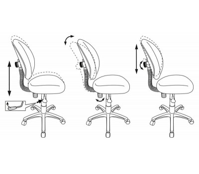 Кресло детское Бюрократ KD-W6 розовый TW-13A (пластик белый)