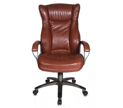 Кресло руководителя Бюрократ CH-879 коричневый искусственная кожа крестовина пластик пластик темно-серый