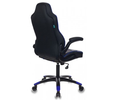 Кресло игровое Бюрократ VIKING-2/BL+BLUE черный/синий искусственная кожа