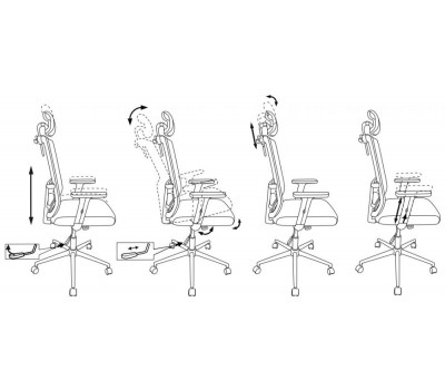 Кресло руководителя Бюрократ MC-612-H/DG/GREEN серый TW-04 сиденье зеленый BAHAMA сетка/ткань крестовина хром