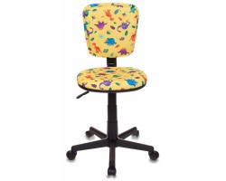 Кресло детское Бюрократ CH-204NX/DINO-Y желтый динозаврики