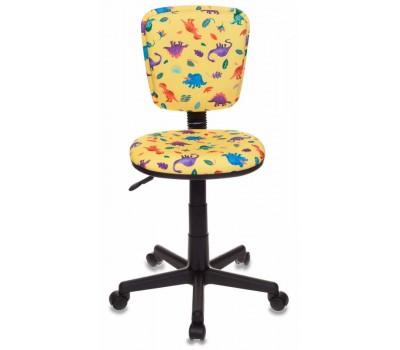 Кресло детское Бюрократ CH-204NX/DINO-Y желтый динозаврики