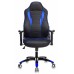 Кресло игровое Бюрократ VIKING-3/BL+BLUE черный/синий искусственная кожа