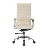 Кресло руководителя Бюрократ CH-883 слоновая кость эко.кожа крестовина металл хром