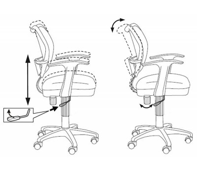 Кресло детское Бюрократ CH-W797/OR/GIRAFFE спинка сетка оранжевый сиденье оранжевый жираф Giraffe сетка/ткань (пластик белый)
