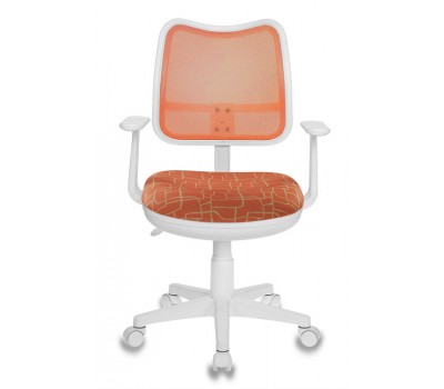 Кресло детское Бюрократ CH-W797/OR/GIRAFFE спинка сетка оранжевый сиденье оранжевый жираф Giraffe сетка/ткань (пластик белый)