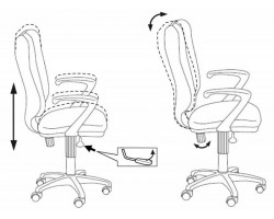 Кресло Бюрократ CH-540AXSN-LOW/26-25 низкая спинка серый 26-25-foto4