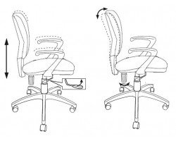 Кресло Бюрократ CH-636AXSN Bahama темно-коричневый крестовина пластик-foto4