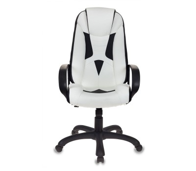 Кресло игровое Zombie Viking-8 белый/черный эко.кожа крестовина пластик