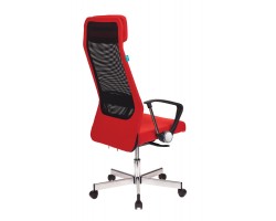 Кресло руководителя Бюрократ T-995HOME/RED черный/красный TW-01 сетка/ткань крестовина металл-foto3