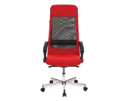 Кресло руководителя Бюрократ T-995HOME/RED черный/красный TW-01 сетка/ткань крестовина металл