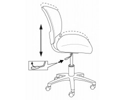 Кресло Бюрократ CH-1296 черный TW-01 сиденье черный 15-21 сетка/ткань крестовина пластик-foto5
