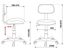Кресло детское Бюрократ CH-201NX/DINO-Y желтый динозаврики Dino-Y-foto4