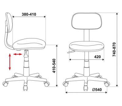 Кресло детское Бюрократ CH-201NX/DINO-Y желтый динозаврики Dino-Y