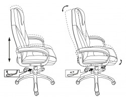 Кресло руководителя Бюрократ T-9905DG/BLACK черный искусственная кожа (пластик темно-серый)-foto4