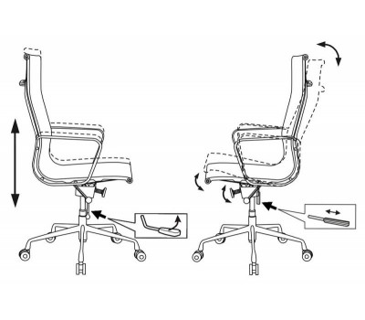 Кресло Бюрократ CH-996/007 коричневый сетка крестовина алюминий