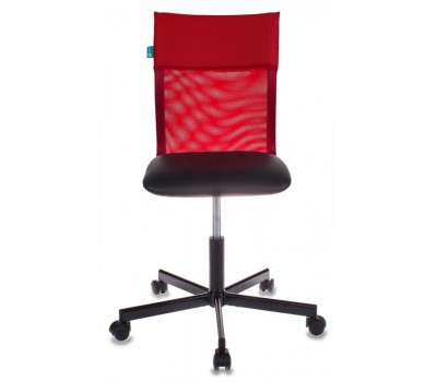 Кресло Бюрократ CH-1399/R+B спинка сетка красный сиденье черный искусственная кожа крестовина металл