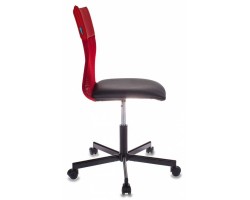 Кресло Бюрократ CH-1399/R+B спинка сетка красный сиденье черный искусственная кожа крестовина металл-foto2