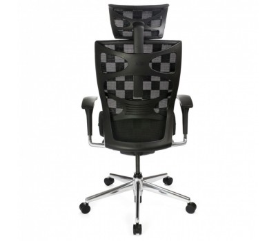 Кресло руководителя Бюрократ 811/Black черный клетка сетка крестовина алюминий