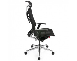 Кресло руководителя Бюрократ 811/Black черный клетка сетка крестовина алюминий-foto2