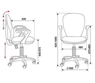 Кресло Бюрократ CH-513AXN/#Grey серый JP-15-1